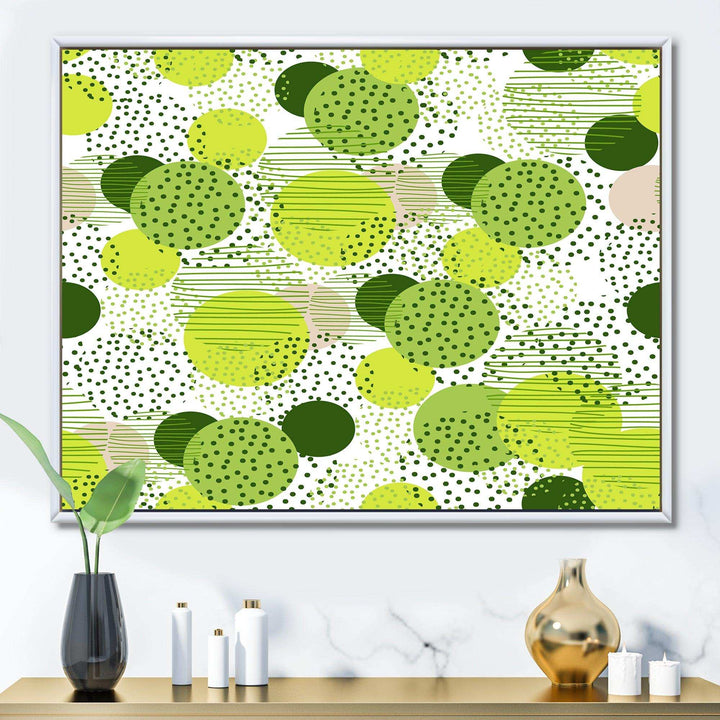 Circular Abstract Retro Geometric X - Bedroom Wall Art