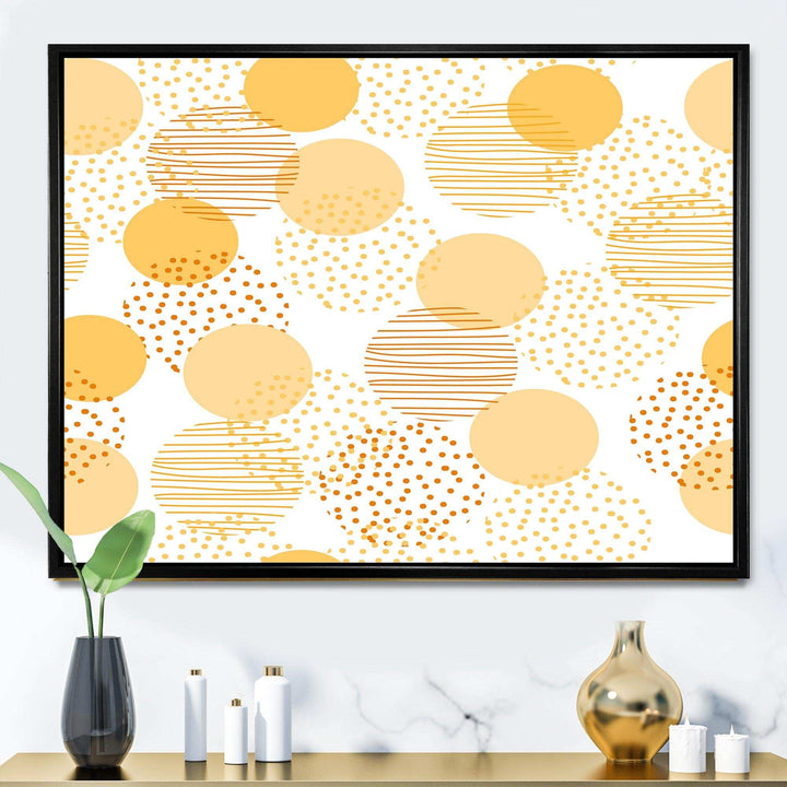 Circular Abstract Retro Geometric IX - Bedroom Wall Art