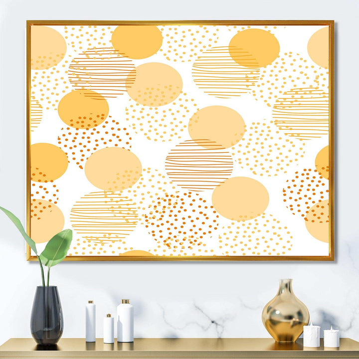 Circular Abstract Retro Geometric IX - Bedroom Wall Art