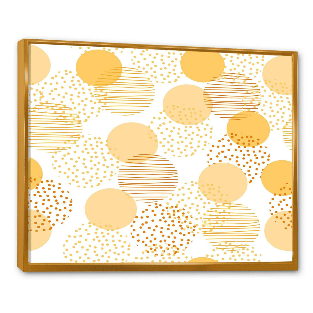 Circular Abstract Retro Geometric IX - Bedroom Wall Art
