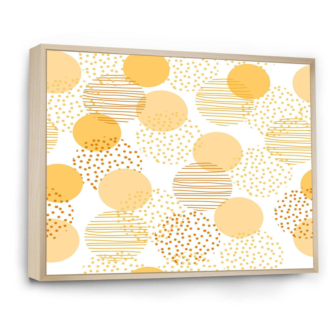 Circular Abstract Retro Geometric IX - Bedroom Wall Art