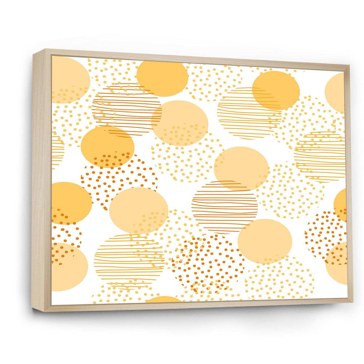 Circular Abstract Retro Geometric IX - Bedroom Wall Art