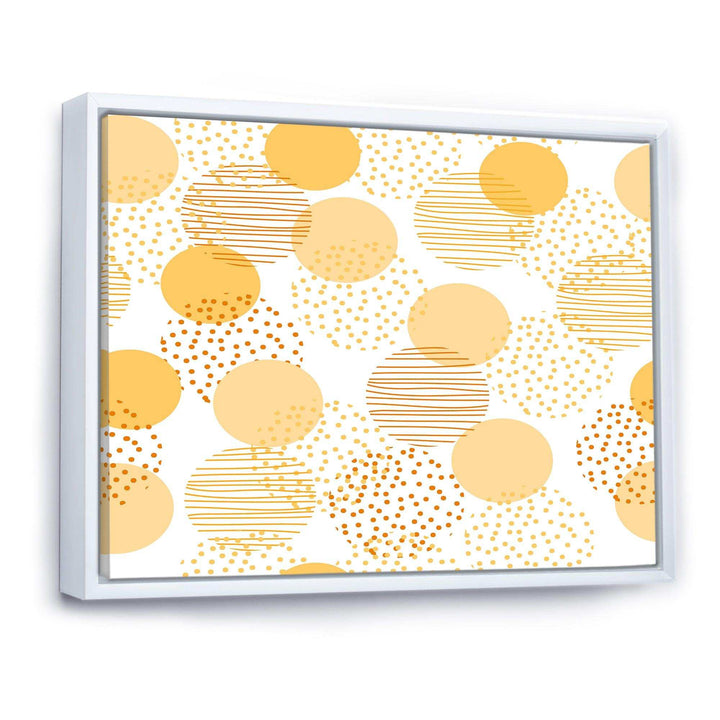 Circular Abstract Retro Geometric IX - Bedroom Wall Art