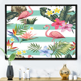 Tropical Botanicals, Flowers and Flamingo