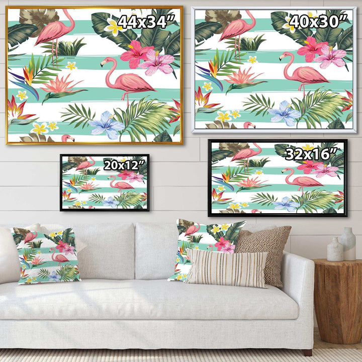 Tropical Botanicals, Flowers and Flamingo