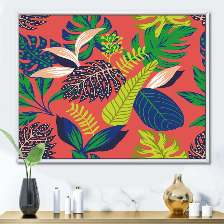 Retro Tropical Leaves I