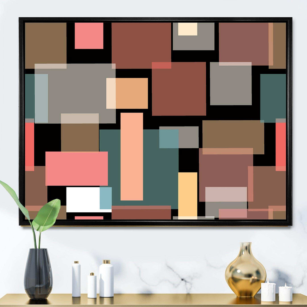 Retro Square Design II - Wall Art Prints
