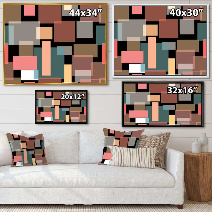 Retro Square Design II - Wall Art Prints