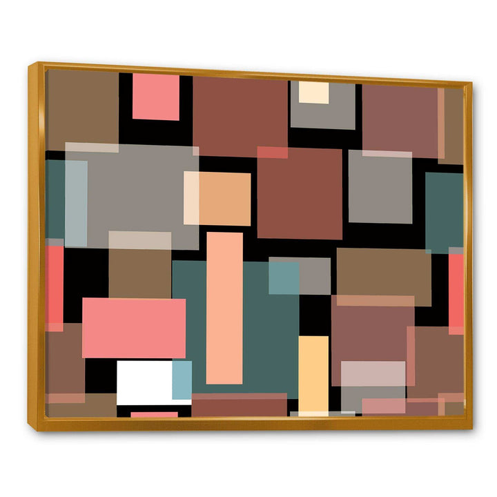 Retro Square Design II - Wall Art Prints