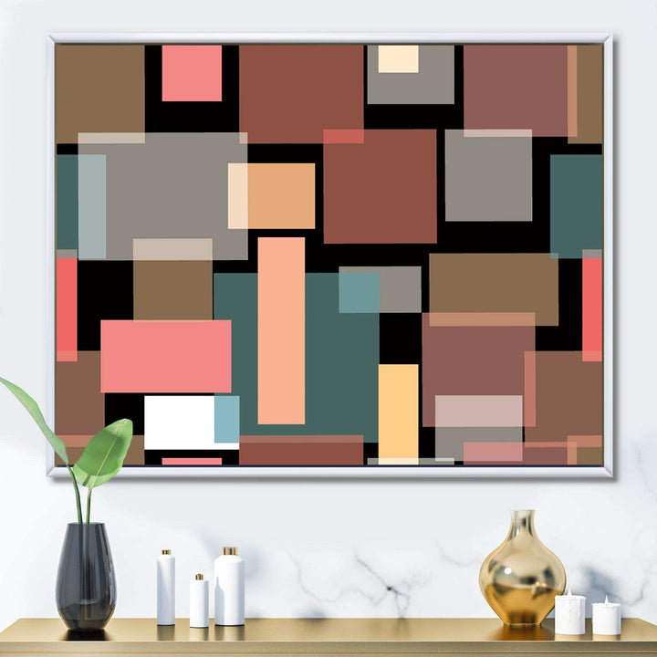 Retro Square Design II - Wall Art Prints
