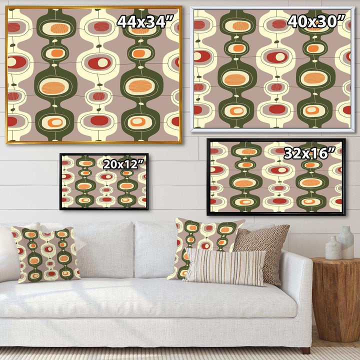 Retro Abstract Design X - Canvas Wall Art
