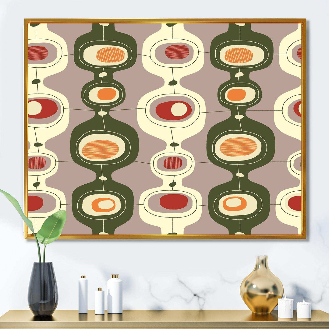 Retro Abstract Design X - Canvas Wall Art