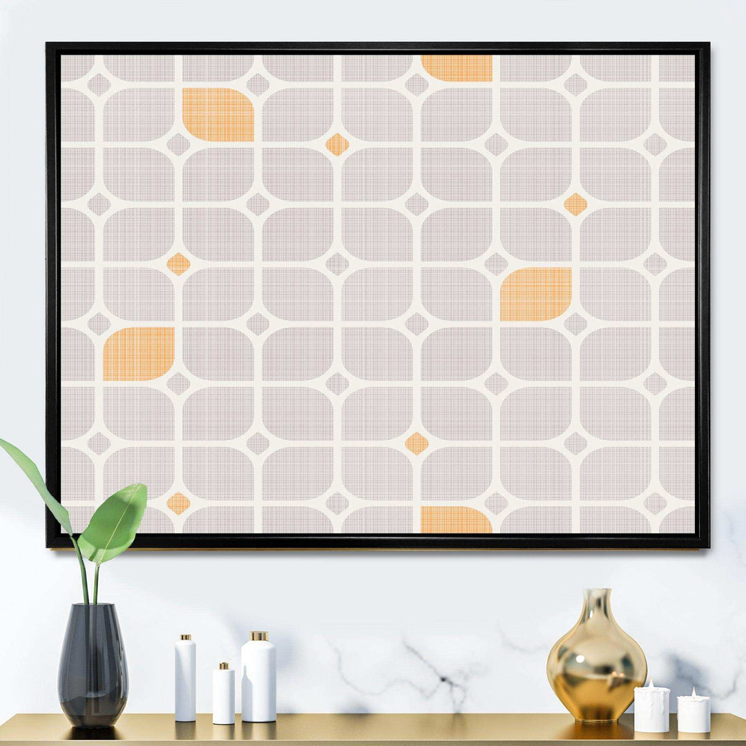 Retro Geometrical Pattern II - Canvas Wall Art