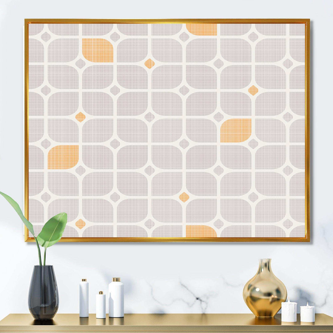 Retro Geometrical Pattern II - Canvas Wall Art