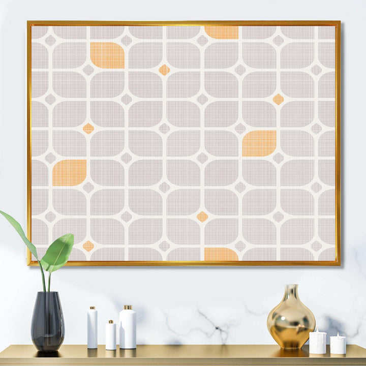 Retro Geometrical Pattern II - Canvas Wall Art