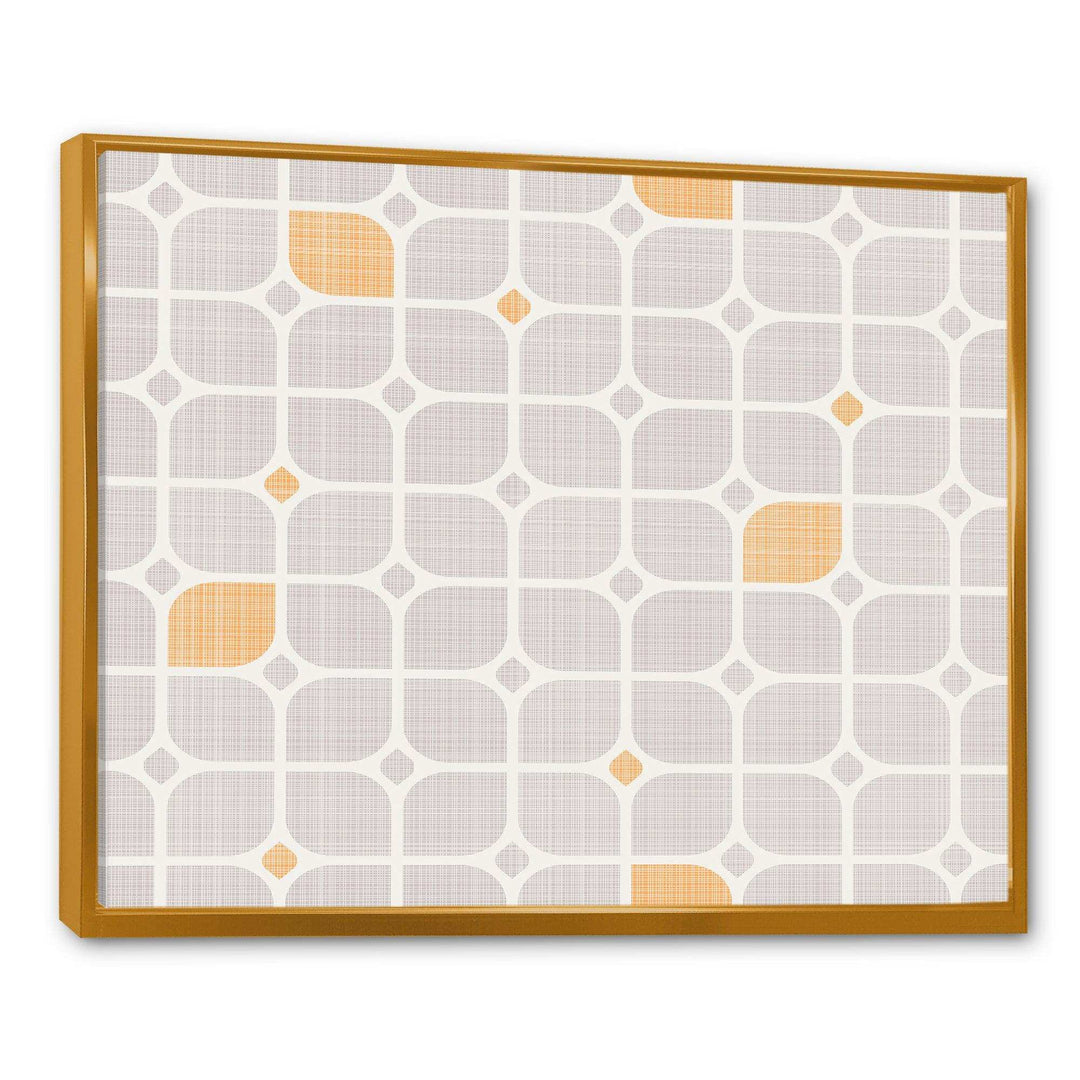 Retro Geometrical Pattern II - Canvas Wall Art