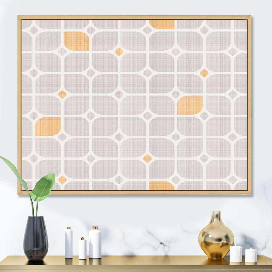 Retro Geometrical Pattern II - Canvas Wall Art