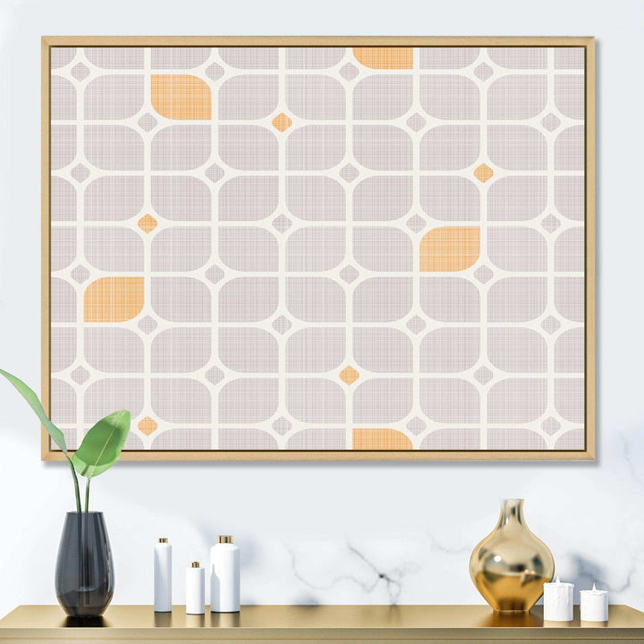 Retro Geometrical Pattern II - Canvas Wall Art