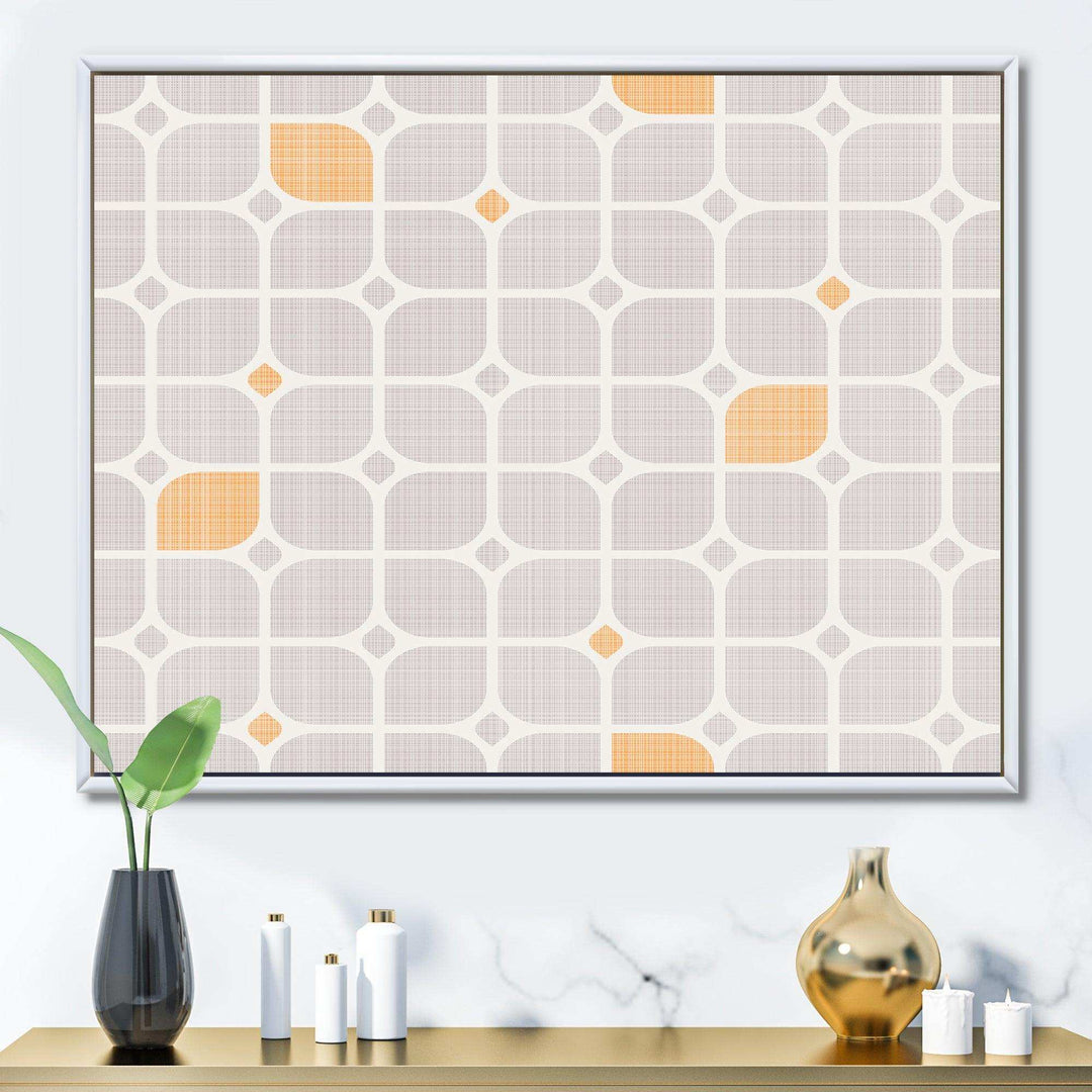 Retro Geometrical Pattern II - Canvas Wall Art