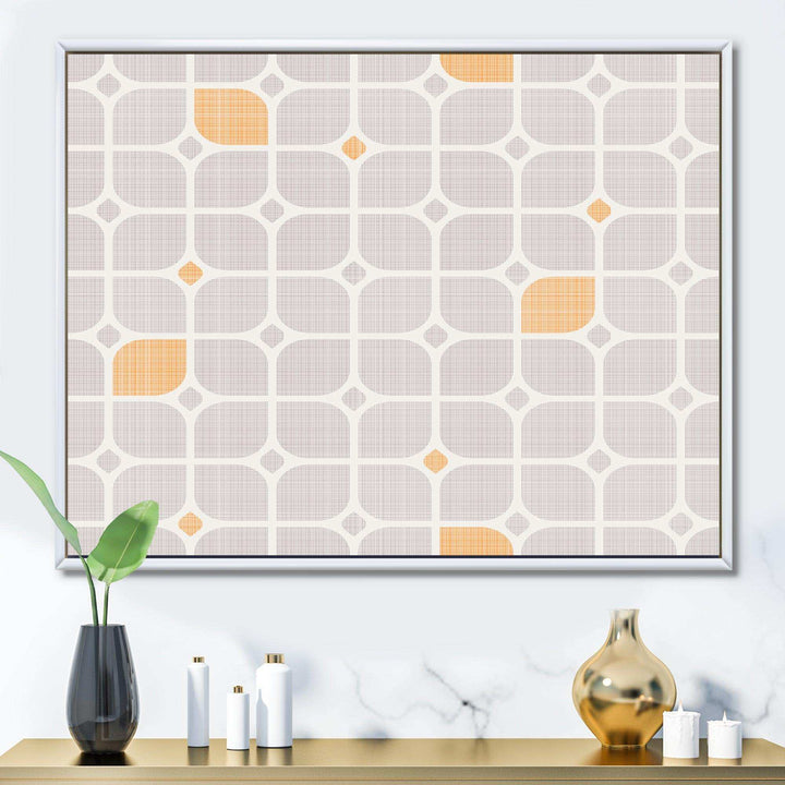 Retro Geometrical Pattern II - Canvas Wall Art