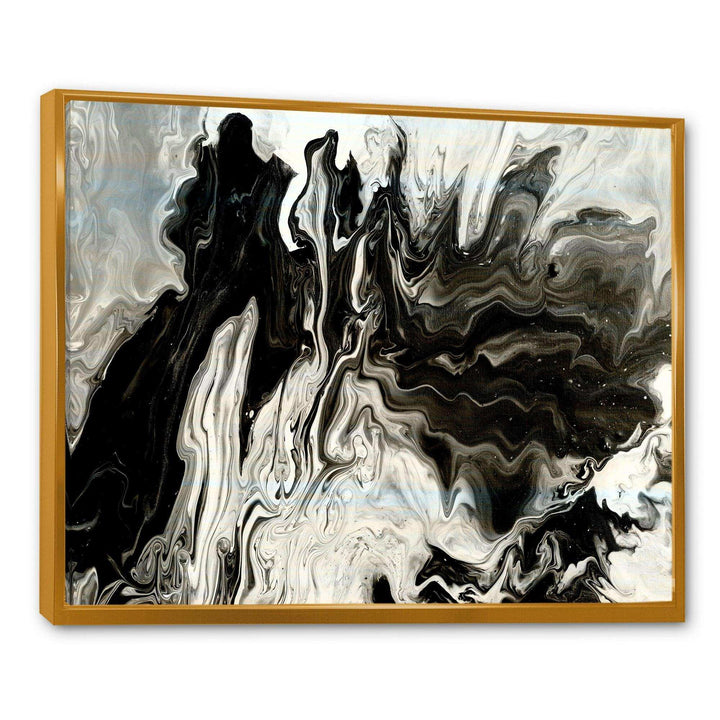 White, grey and White Marble Acrylic IX - Modern Living Room Wall Decor