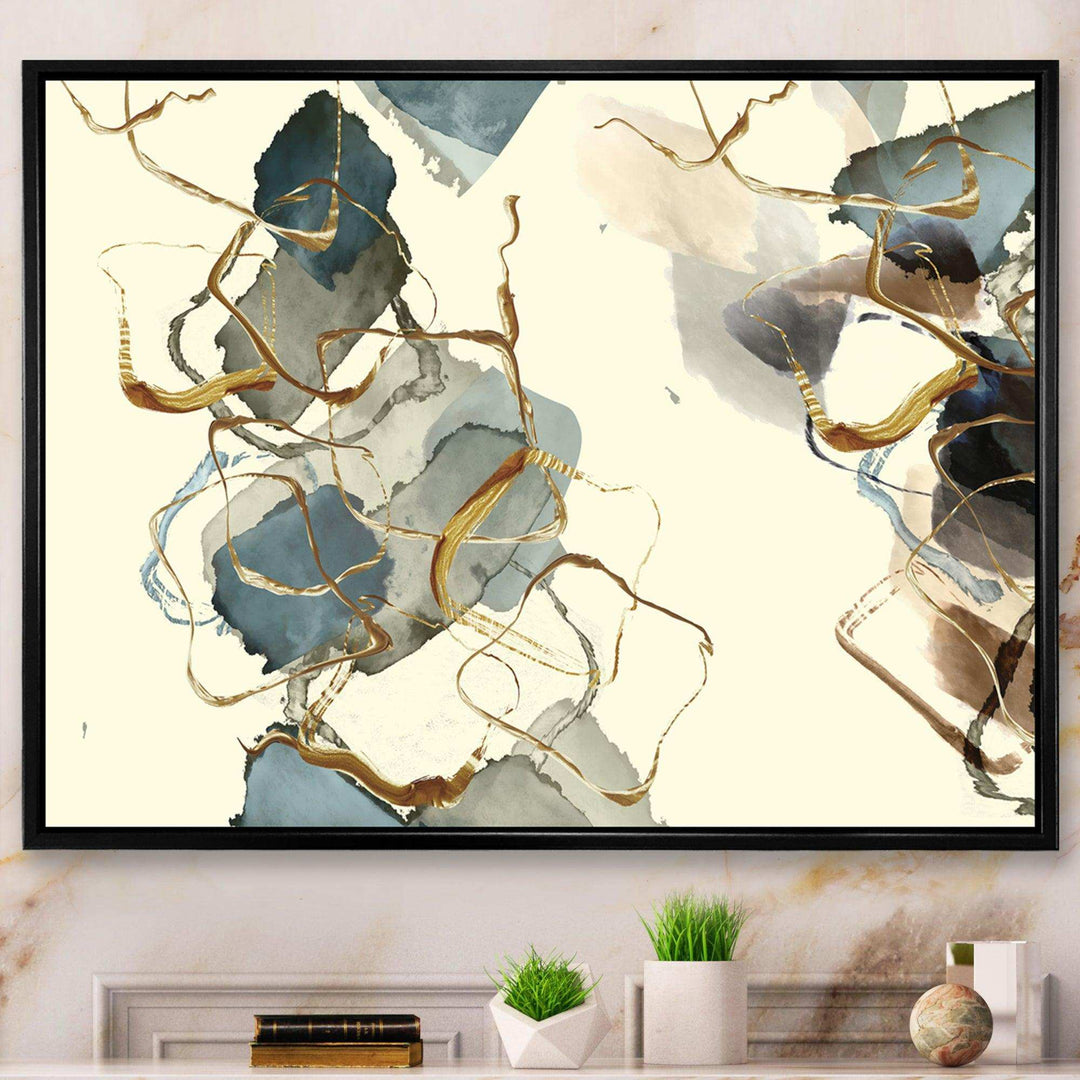 Gold Glam Squares VI - Bedroom Wall Art