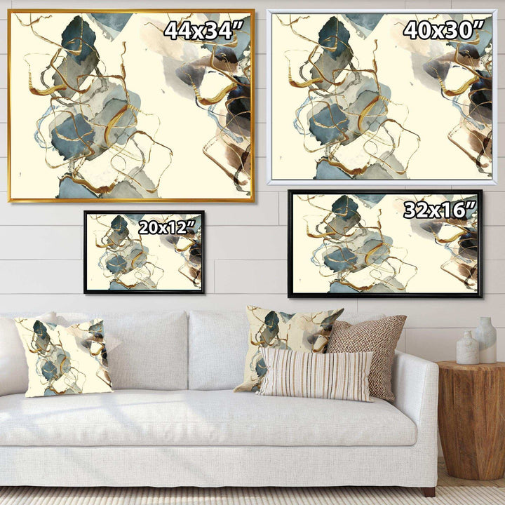 Gold Glam Squares VI - Bedroom Wall Art