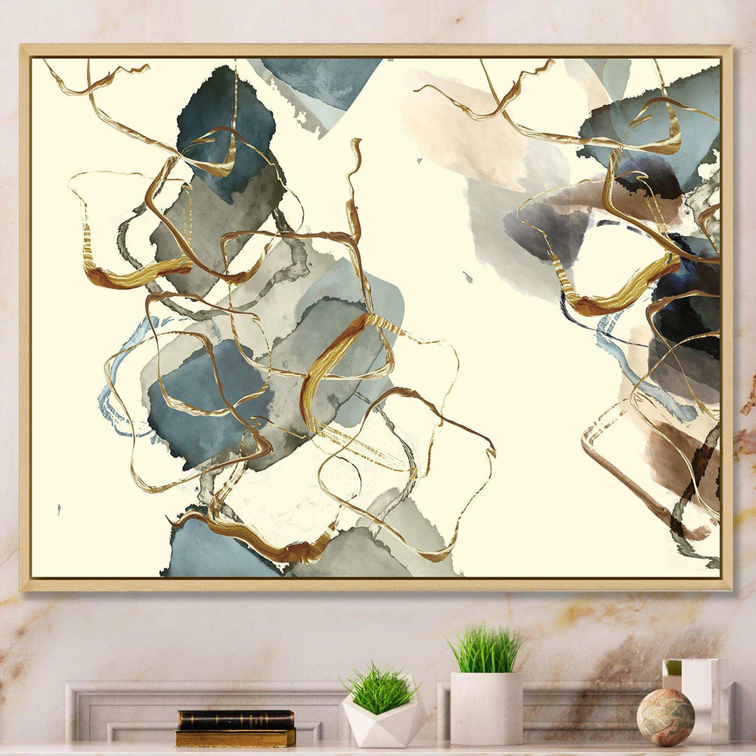 Gold Glam Squares VI - Bedroom Wall Art