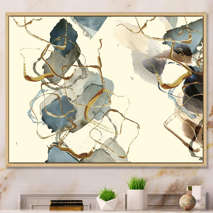 Gold Glam Squares VI - Bedroom Wall Art