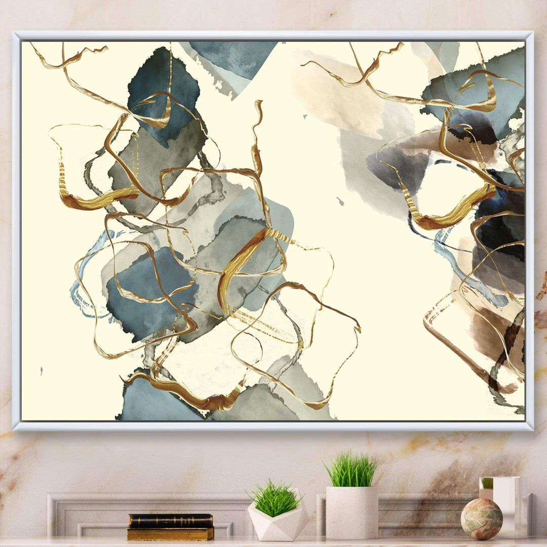 Gold Glam Squares VI - Bedroom Wall Art
