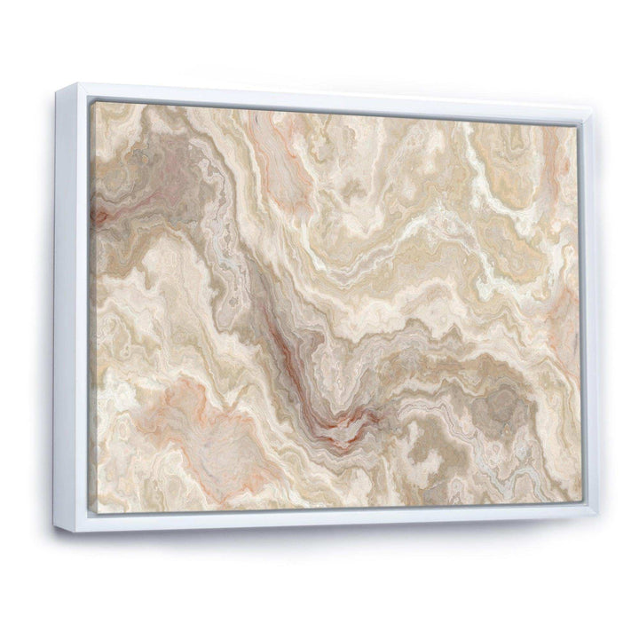 White Onyx Natural White Marble - Wall Art Prints