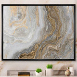 White Marble with Curley Grey and Gold Veins