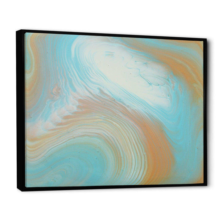 Turquoise Gold and Blue Marble - Bedroom Wall Art