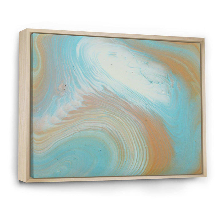 Turquoise Gold and Blue Marble - Bedroom Wall Art