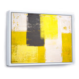 Grey and Yellow Blue Abstract I