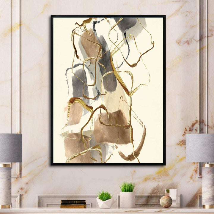 Gold Glam Squares VIII - Bedroom Wall Art