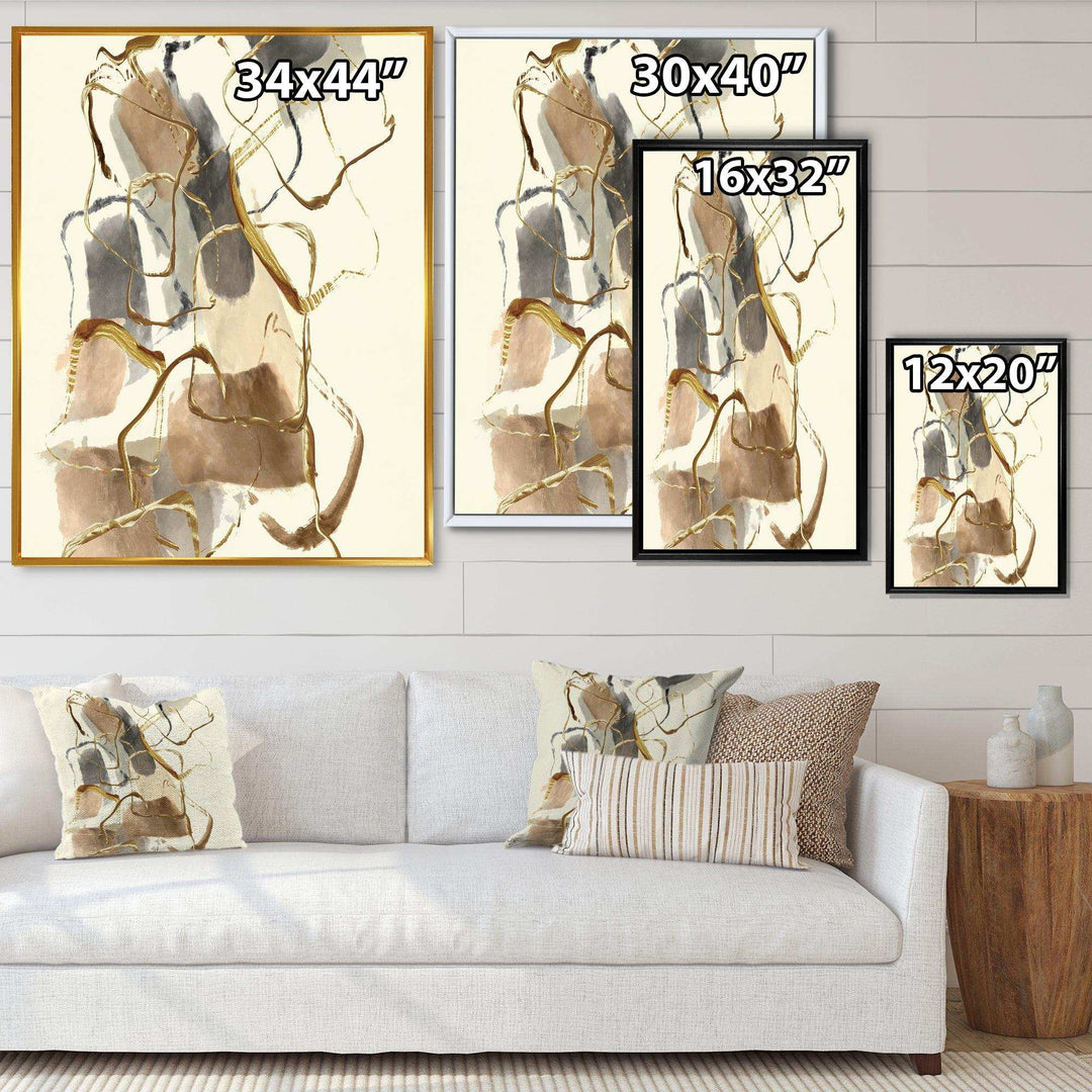 Gold Glam Squares VIII - Bedroom Wall Art