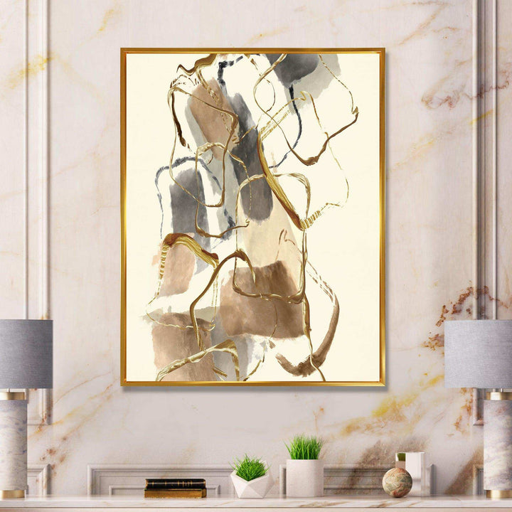 Gold Glam Squares VIII - Bedroom Wall Art