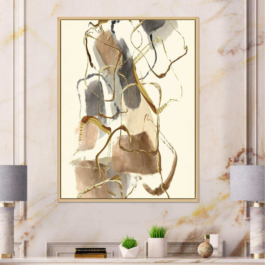 Gold Glam Squares VIII - Bedroom Wall Art