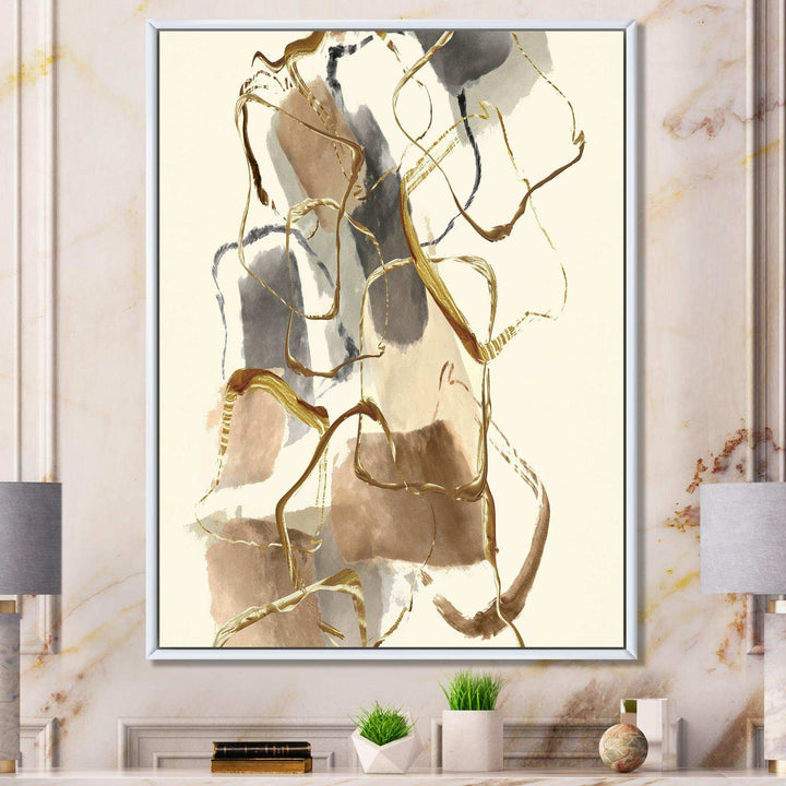 Gold Glam Squares VIII - Bedroom Wall Art