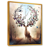 Deer With Blossoming Antlers