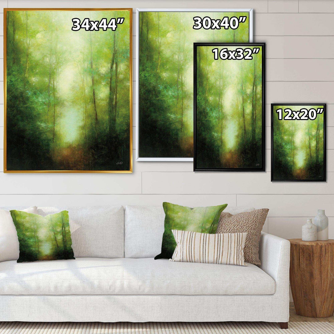 Into the Clearing Forest - Farmhouse Canvas Wall Art