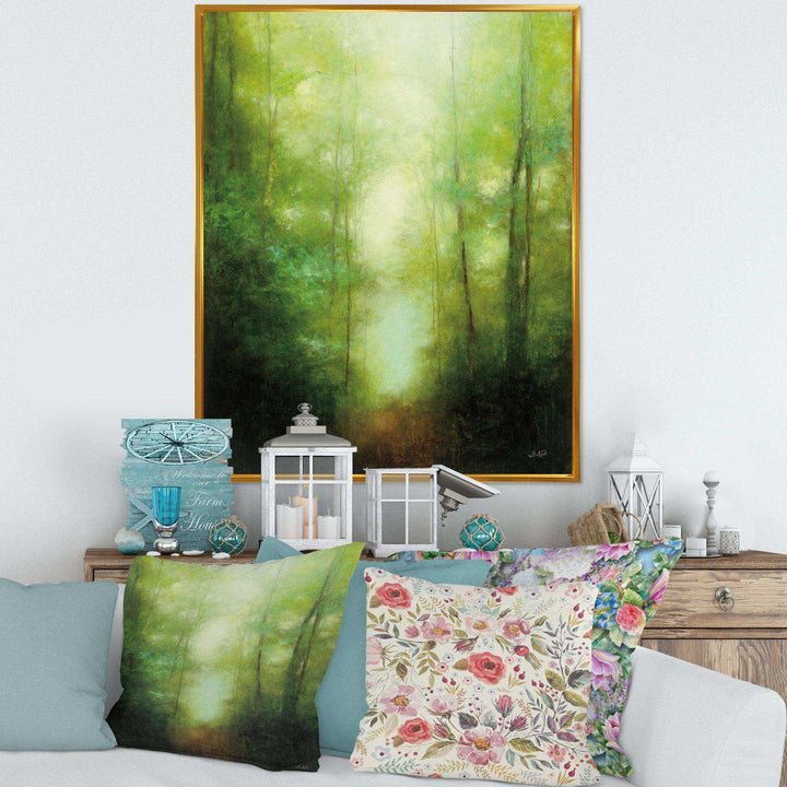 Into the Clearing Forest - Farmhouse Canvas Wall Art
