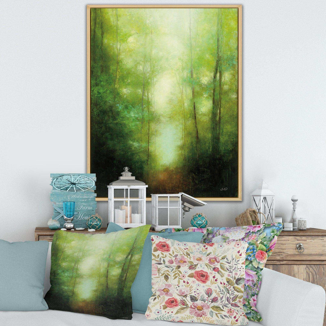 Into the Clearing Forest - Farmhouse Canvas Wall Art