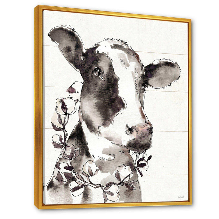 Cow Portrait Country Life
