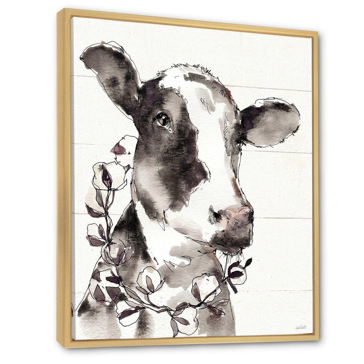 Cow Portrait Country Life
