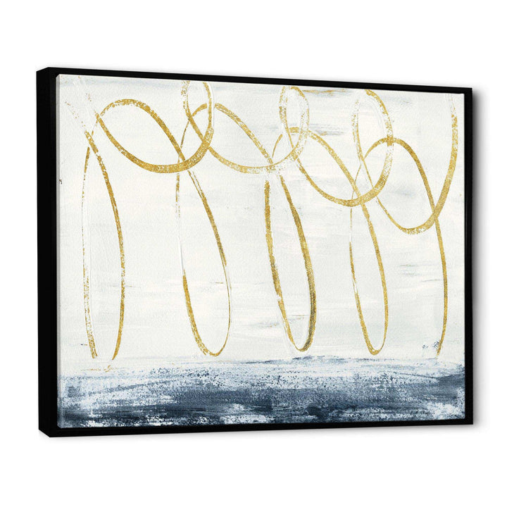 Gold Abstract Geometric Shape - Modern Wall Art Prints