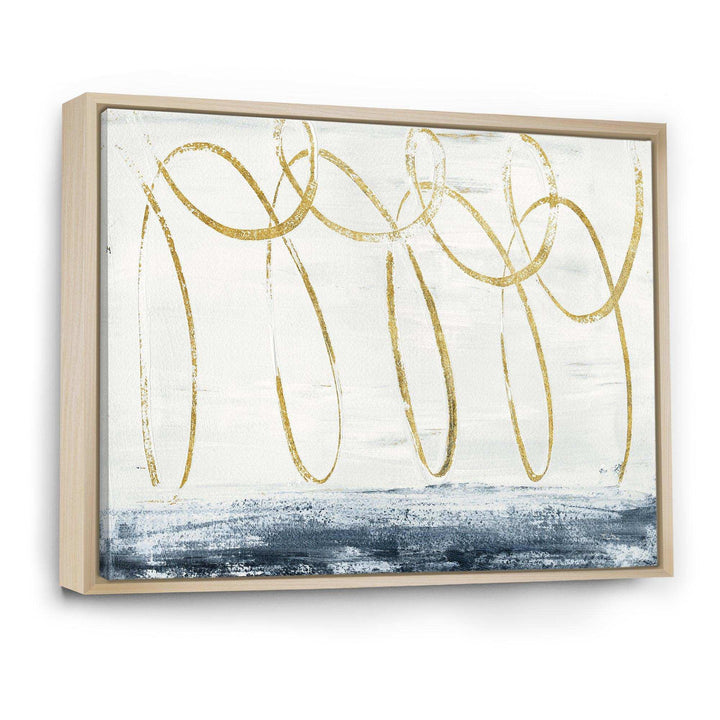 Gold Abstract Geometric Shape - Modern Wall Art Prints