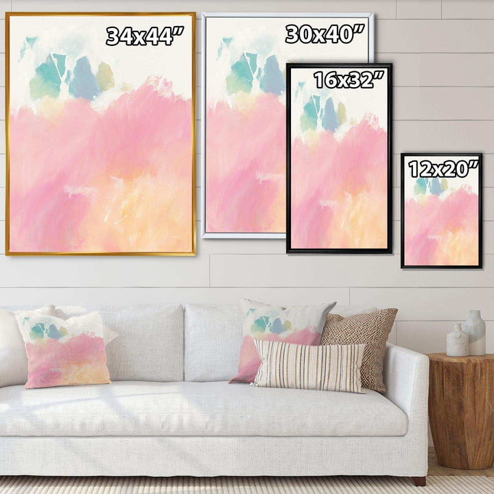 Pink Dream - Modern Living Room Wall Decor