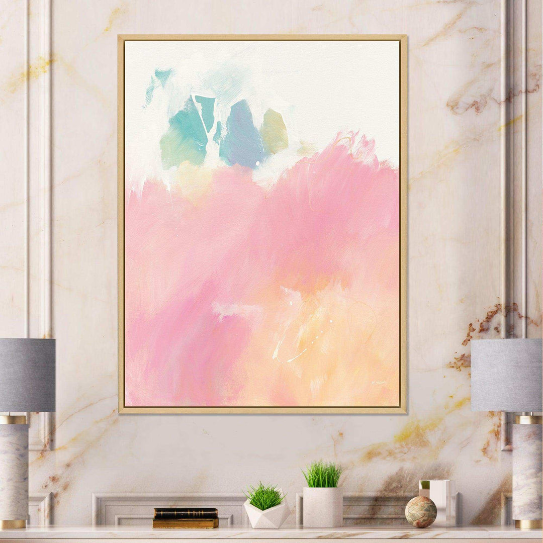 Pink Dream - Modern Living Room Wall Decor